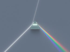 Light through a prism